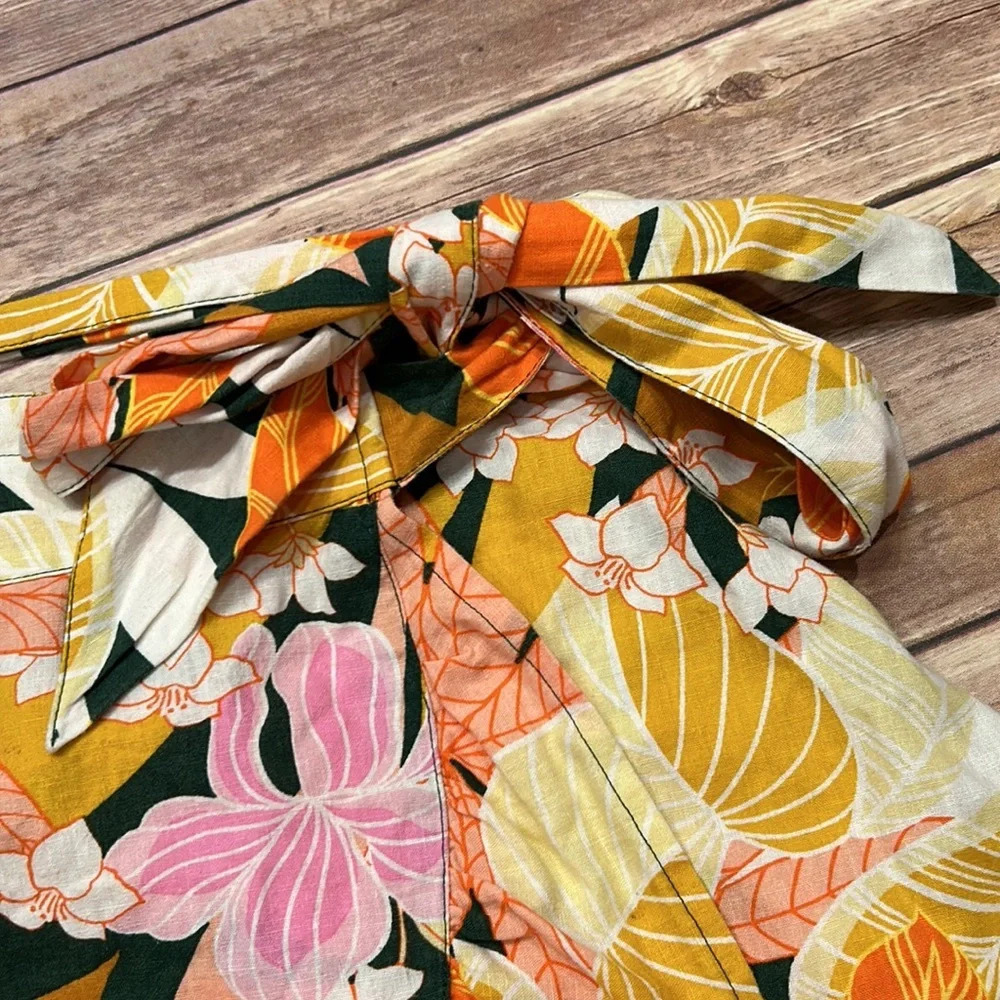 Aerie floral wrap around skirt - Picture 4 of 9